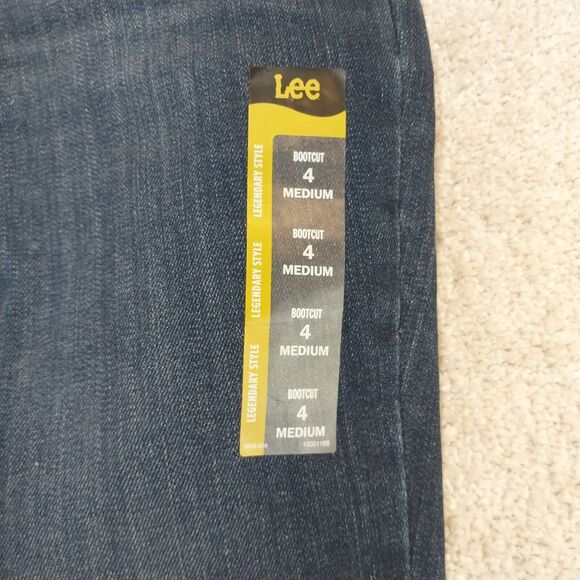 Lee Legendary Womens Size 4 MED NWT Bootcut Reg Fit Mid Rise Stretch Denim Jeans - Picture 5 of 7